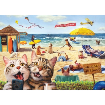 Image 1 of EUROGRAPHICS - Puzzle No Cats Allowed - 500 piese