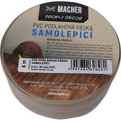 Macher 317175-160502 podlahová páska hnedá hnedá 5 m