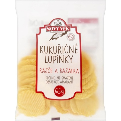 Nový Věk Kukuřičné lupínky rajče a bazalka 65 g – Zboží Mobilmania