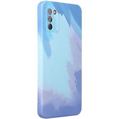 Forcell Силиконов Калъф за Samsung A02S, Printing Pop Case, Син (5903396111853)