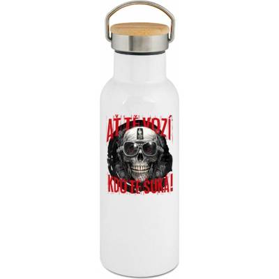 123TRIKO termoska Ať tě vozí, kdo tě šuká, motorkářské tričko 500 ml