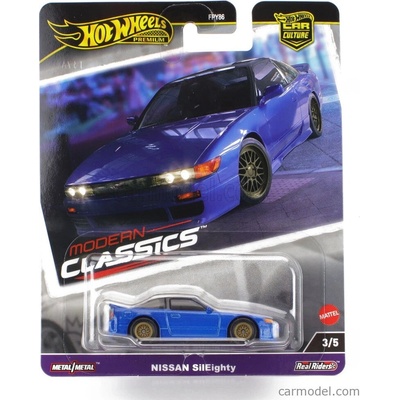 Mattel hot wheels Nissan 180sx silvia S13 Sileight Coupe 1989 Blue 1:64