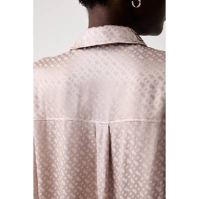 BOSS пижама тип риза дамска от вискоза B Monogram_Top (50561023)