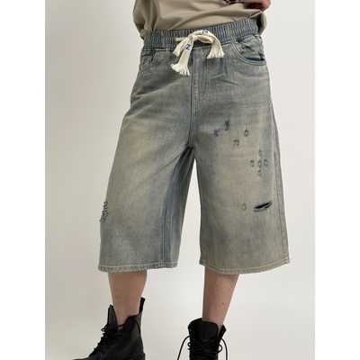 MEGG Džínsové bermudy PRAY modrá