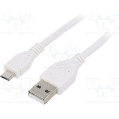 Gembird CCP-MUSB2-AMBM-W-10 USB 2.0 USB A vidlice USB B micro vidlice