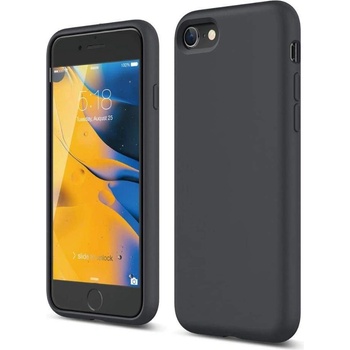elago Silicone Case - качествен силиконов (TPU) калъф за iPhone SE (2020), iPhone 8, iPhone 7 (тъмносив)