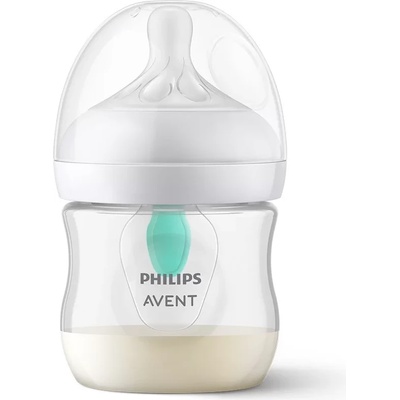 Philips Шише за хранене Philips Avent - Natural Response с AirFree клапа, 125 ml, с биберон поток 2, 0м+ (00A.0571.001)