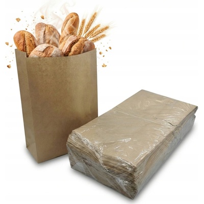 Papírová taška Technoplast šedá 22x41 cm ekologická 500 ks