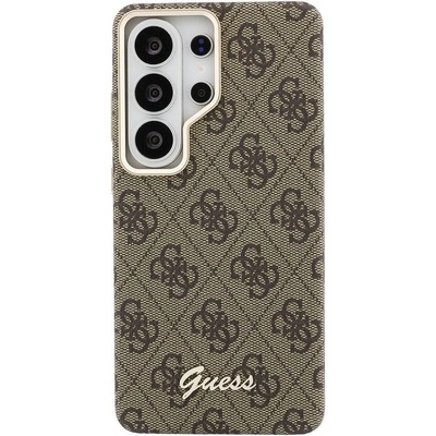 GUESS Калъф Guess - Metal Script Logo, Galaxy S26 Ultra, MagSafe, кафяв (3666339613020)