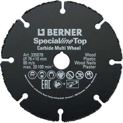 Berner karbidový řezný kotouč 115 x 22 mm 339280