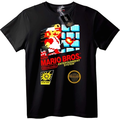 NOONEBRAND Тениска Super Mario Bros. NES - 5XL, Black