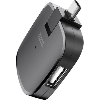 hoco. USB Хъб Hoco HB11, 3 порта, от USB Type-C към 3x USB 2.0 Type-A, 480 Mbps, черен (HB11 / 49411)