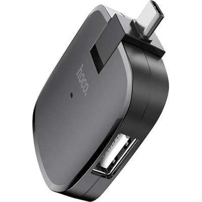 hoco. USB Хъб Hoco HB11, 3 порта, от USB Type-C към 3x USB 2.0 Type-A, 480 Mbps, черен (HB11 / 49411)