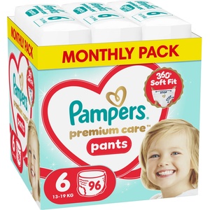 Pampers Пелени-гащи Pampers Premium Care - Размер 6, 13-19 kg, 96 броя (1100051058) - ozone