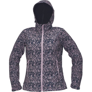 CRV Bunda YOWIE S POTISKEM softshellová dámská Světle fialová