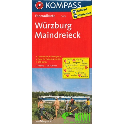 Wurzburg,Maindreieck 1:70 t. laminovaná