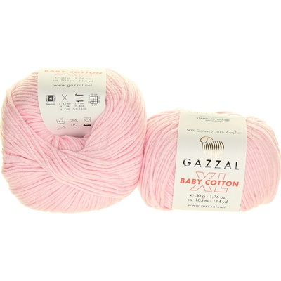 Gazzal Baby Cotton XL 3411 světle růžová