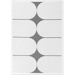 Hanse Home Черно-бял килим за открито и закрито 160x230 cm Duet Bowen - NORTHRUGS (106244-160x230)