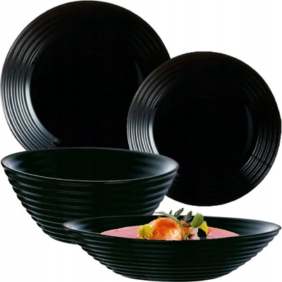 Luminarc Jedálenská súprava HARENA Black 19 ks