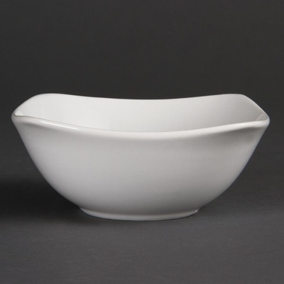 Olympia zaoblené čtvercové misky Whiteware 22 cm Čtverec
