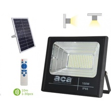 ACA Lighting LED solární reflektor SVIDE 60W/6000K/IP66/Li-Fe 3,2V/18Ah, šedý