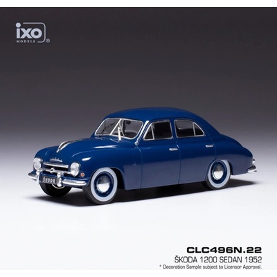 IXO Škoda 1200 Sedan 1952 Modrá 1:43