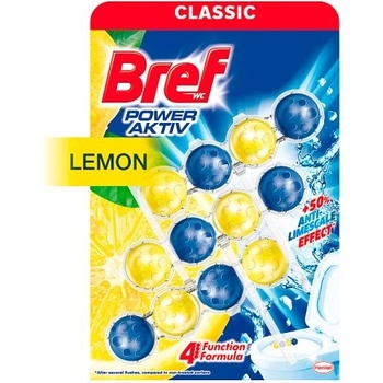 Bref Power Aktiv Lemon tuhý WC blok 3 x 50 g