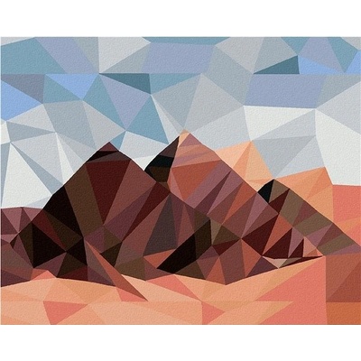 zuty Malování Podle Čísel Pyramidy Egypt Mozaika 80 x 100 Cm Plátno