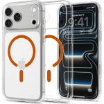 Spigen Калъф за телефон за iPhone 18 Pro / iPhone 17 Pro Ultra Hybrid MagSafe (ACS12159) - Spigen - Прозрачен / Оранжев
