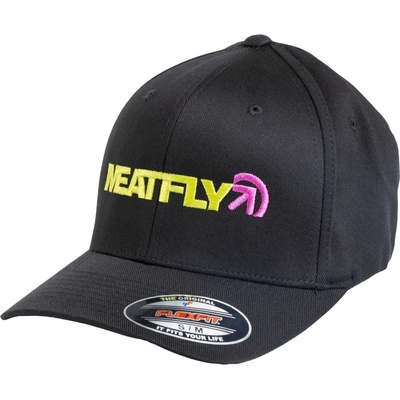 Meatfly Zedd Flexfit Lime Black Černá