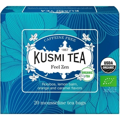 Kusmi Tea Чай Ройбос FEEL ZEN, 20 муселинови пакетчета, Kusmi Tea (KUSMI21677A1120)