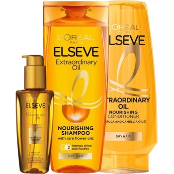 L'Oréal L'Oréal Elseve Комплект Extraordinary - Шампоан, Балсам и Олио за коса, 250 + 200 + 100 ml