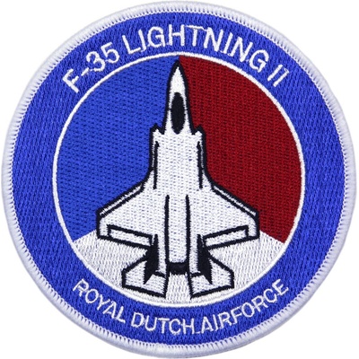 Nášivka textilná 101 Inc F-35 Lightning II Royale Dutch Airforce - farebná