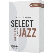 D'Addario ORRS10ASX2H Organic Select Jazz Unfiled Alto Saxophone Reeds