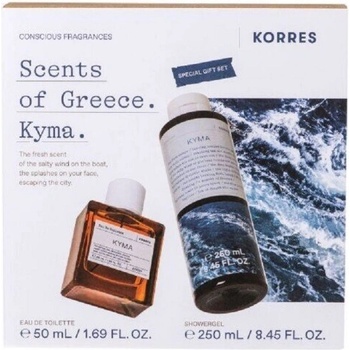 KORRES Промо сет тоалетна вода за мъже Kyma + душ-гел, Korres Kyma Eau De Toilette 50 ml + Shower Gel 250 ml