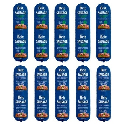 Brit Premium Sausage Chicken turkey and pea 5 x 800 g a Turkey 5 x 800 g