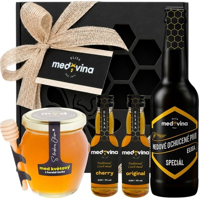 Elisa Medový výběr – pivo, medovina, med v dárkové sadě – Zboží Mobilmania