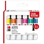 Marabu Акрилни бои Color Blocking 6х12мл