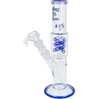 Amsterdam Skleněný bong s perkolací Blue 29 cm