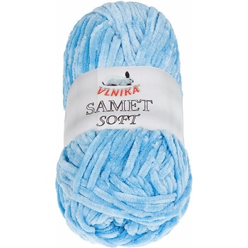 BELLATEX Priadza Zamat Soft 100 g - 223 svetlo modrá