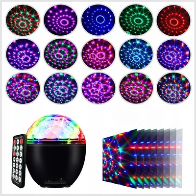 DISKO PROJEKTOR DISCO KOULE LED RGB 16BAREV – Zboží Dáma