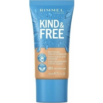 Rimmel Kind & Free ľahký hydratačný make-up 001 Fair Porcelain 30 ml