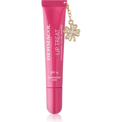 Dermacol Lip Treat хидратиращ блясък за устни SPF 15 цвят 16 Raspberry Jam 10ml