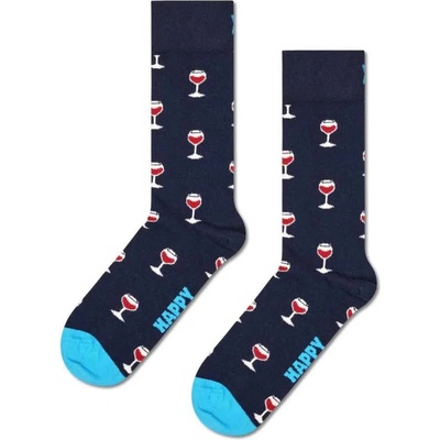 Чорапи Hs by happy socks Glass of wine long socks - Blue (Nav Years)