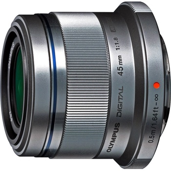 Olympus M.Zuiko Digital 45mm f/1.8, strieborný