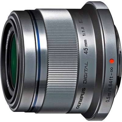 Olympus M.Zuiko Digital 45mm f/1.8, strieborný