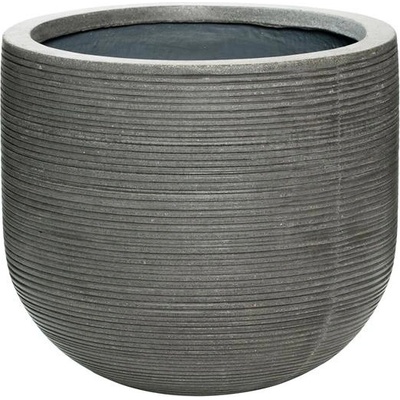 Pottery Pots květináč Cody M Dark Grey Ridged Ficonstone 35 x 31 cm