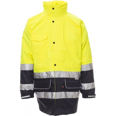 Payper SECURITY reflexná multifunkčná bunda Fluorescent yellow Navy blue