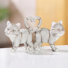 Gilde Gilde Dekoratívna figúrka Mačky so srdcom