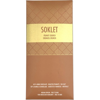 Soklet 60% hořká s praženými arašídy 50 g